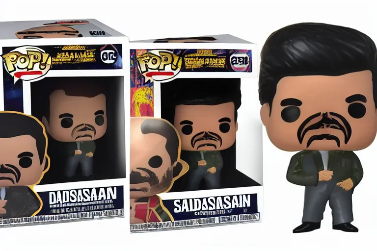 Image similar to saddam hussein funko pop