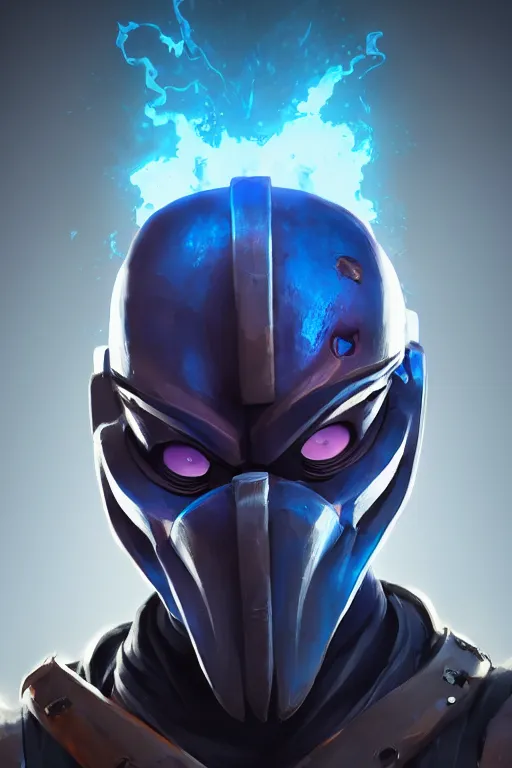 Image similar to epic mask helmet robot ninja portrait stylized as fornite style game design fanart by concept artist gervasio canda, behance hd by jesper ejsing, by rhads, makoto shinkai and lois van baarle, ilya kuvshinov, rossdraws global illumination radiating a glowing aura global illumination ray tracing hdr render in unreal engine 5