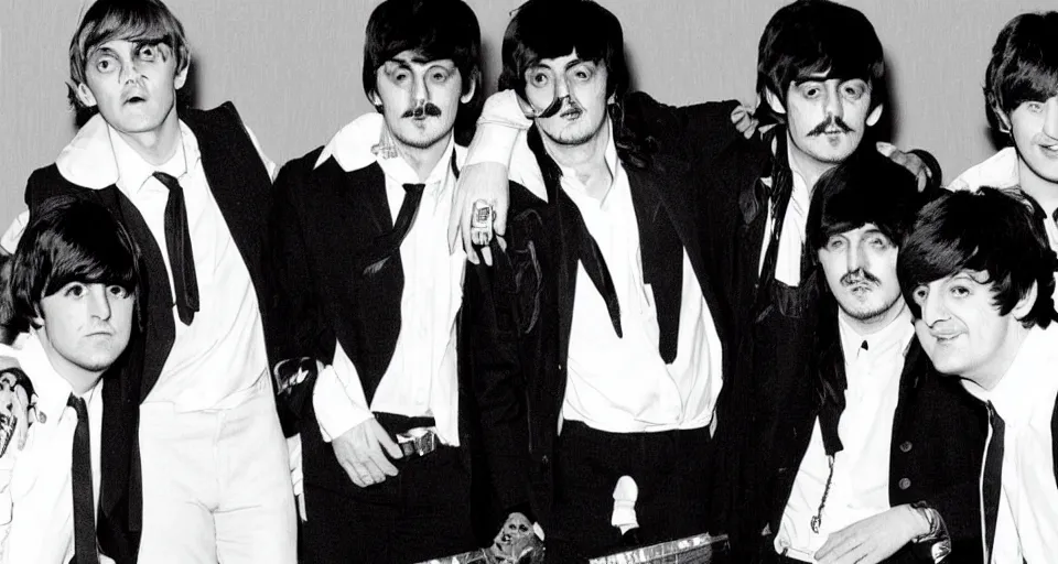 Image similar to Johnny Depp as a member of the Beatles