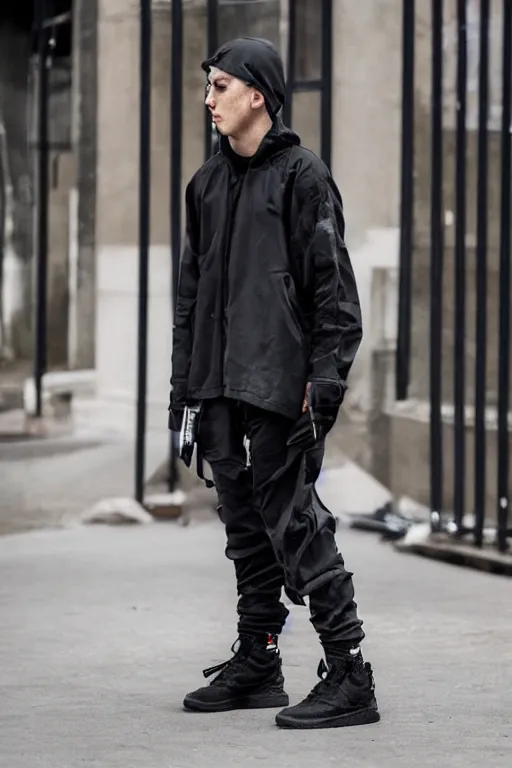 Prompt: techwear, streetstyle, streetwear, grunge