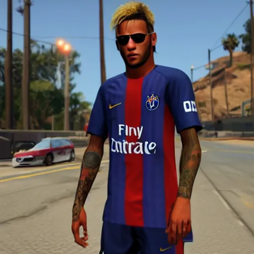 Image similar to neymar in gta v