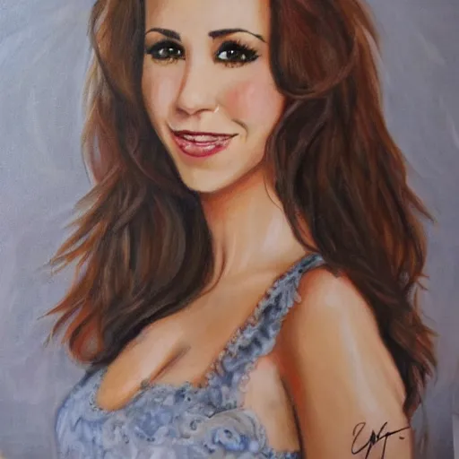 Image similar to a portret of Lacey Chabert, by Johanna, Martine