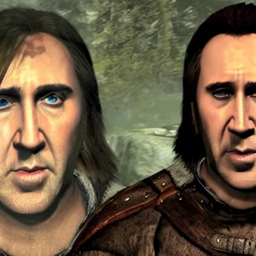 Prompt: Nicolas Cage in Skyrim