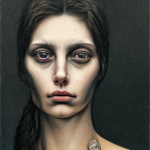 Prompt: a hyperrealistic painting of a beautiful girl, by santiago caruso, highly detailed, sharp focus, synthwave