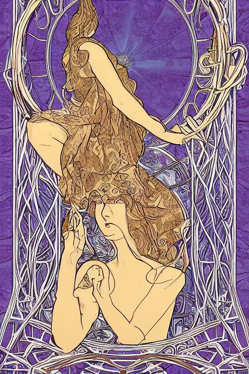 Image similar to Ship of Theseus, completely new, in art nouveau style, digital art, hyperrealistic
