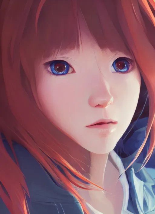 Prompt: highly detailed portrait of asuka langley soryu, stephen bliss, unreal engine, loish, rhads, makoto shinkai and lois van baarle, ilya kuvshinov, rossdraws, global illumination, radiant light, detailed and intricate environment