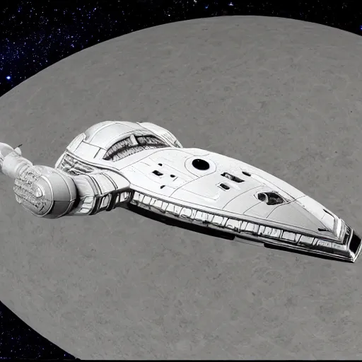 Image similar to deep space 9, scale model, made of diamond