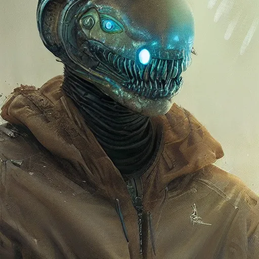 Image similar to detailed portrait alien, elite, by Ismail inceoglu dragan bibin hans thoma greg rutkowski Alexandros Pyromallis Nekro Rene Maritte Illustrated, Perfect face, fine details, realistic shaded, fine-face, pretty face