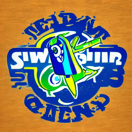 Prompt: new splatoon clothing brand logo