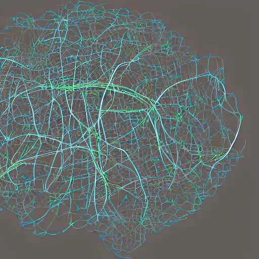 Prompt: draw map of a neural network