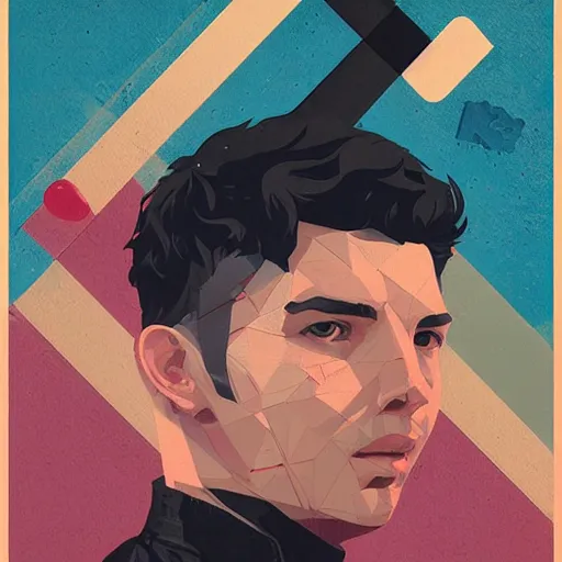 Image similar to Carey Price profile picture by Sachin Teng, asymmetrical, cigarette, Organic Painting , Matte Painting, geometric shapes, hard edges, graffiti, street art:2, by Sachin Teng:4