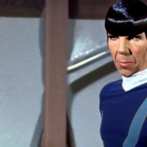 Image similar to A still of Spock in Grease (1978)