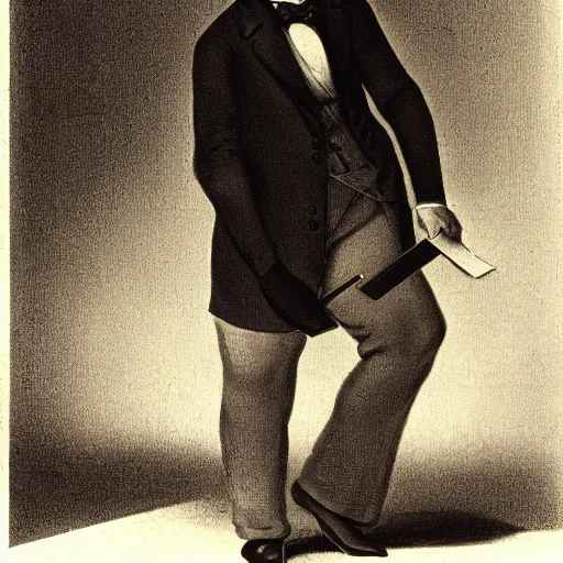 Prompt: Charles Darwin playing wii fit