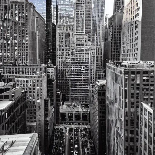 Image similar to view of New York from the Chicago Subway