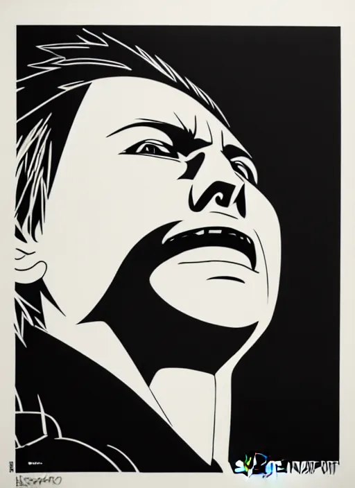 Image similar to Sideview Portrait of naruto Shepard Fairey