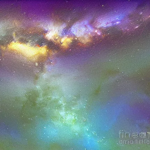 Image similar to milky way, pastel, creamy, digital art