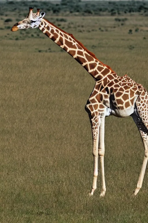 Image similar to an xray of a giraffe