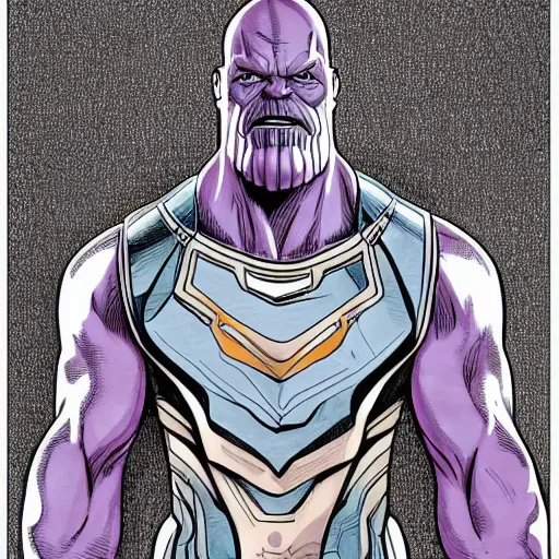 Prompt: thanos colouring book