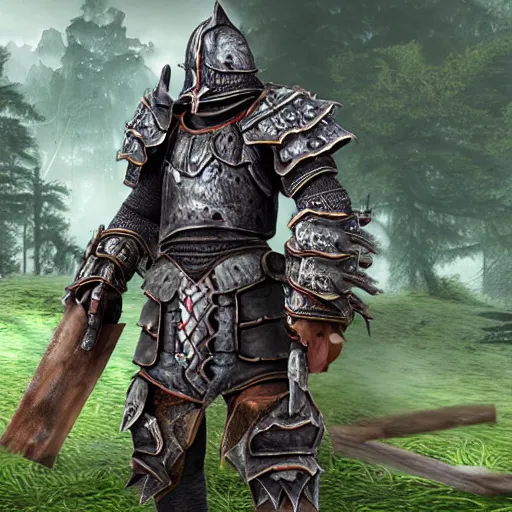 Prompt: photo realistic berserker armour