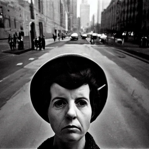 Image similar to the self portrait, by vivian maier,