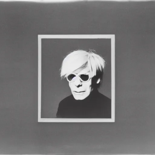 Image similar to a photo of andy warhol as a ghost