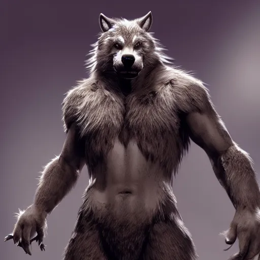 Image similar to cute handsome cuddly werewolf from van helsing unreal engine hyperreallistic render 8k character concept art masterpiece