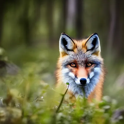 Image similar to a fox wolf, 8 k, 8 5 mm f 1. 8