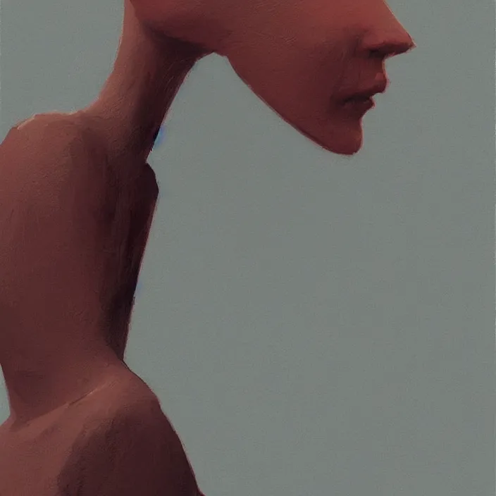 Prompt: woman portrait with a paper bag over the head, highly detailed, artstation, art by ian mcque, ilya kuvshinov, zdislav beksinski, wayne barlowe, edward hopper