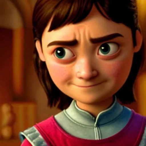 Image similar to Arya Stark as seen in Disney Pixar's Up (2009) 👀