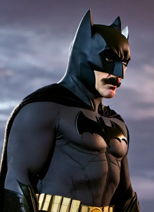 Image similar to film still of tom selleck as batman in the batman 2 0 2 2, 4 k