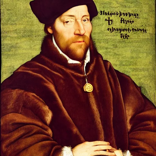 Prompt: Twitch streamer, by Hans Holbein the Younger