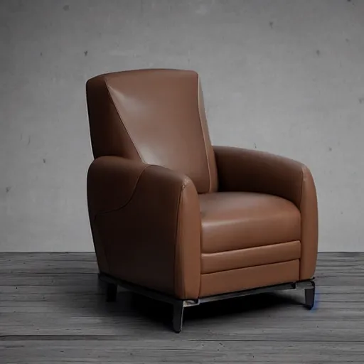 Image similar to futuristic leather chair