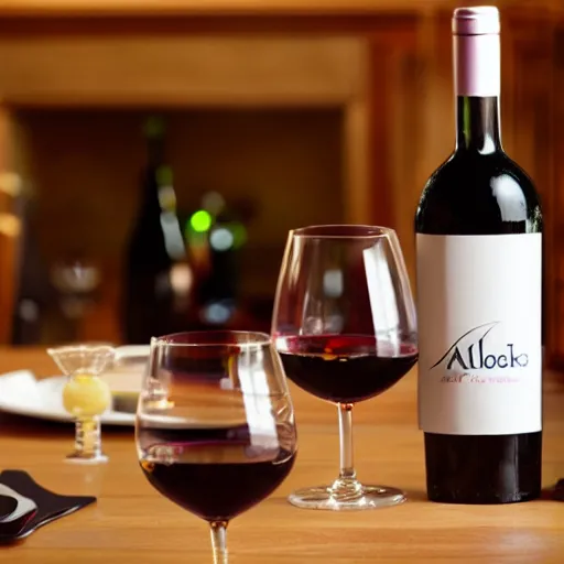 Image similar to malbec wine on dining table