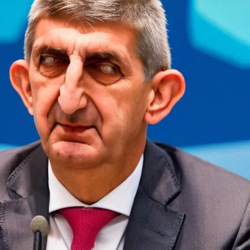 Prompt: Andrej Babiš as Pokemon character
