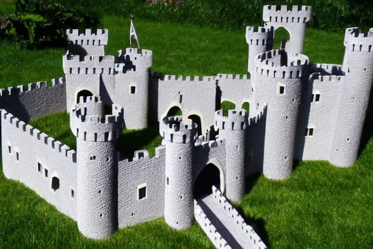 Image similar to a completed castle