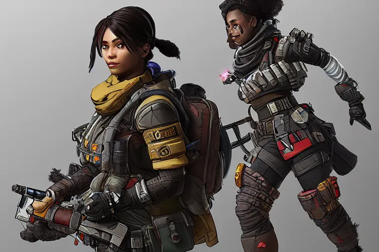 Prompt: pathfinder from apex legends