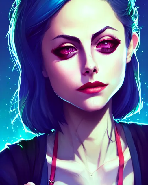 Image similar to a portrait of a beautiful willa holland as a punk, art by lois van baarle and loish and ross tran and rossdraws and sam yang and samdoesarts and artgerm, digital art, highly detailed, intricate, sharp focus, trending on artstation hq, deviantart, unreal engine 5, 4 k uhd image