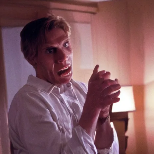 Image similar to Live Action Still of Jerma in Poltergeist, real life, hyperrealistic, ultra realistic, realistic, highly detailed, epic, HD quality, 8k resolution, body and headshot, film still