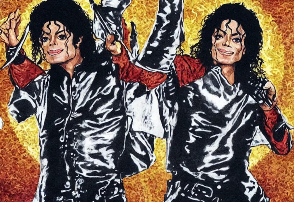 Image similar to michael jackson as a tarot card