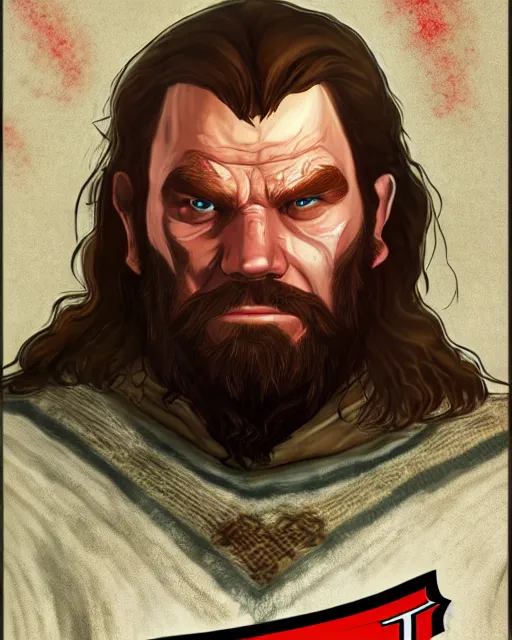 Image similar to Gimli from Lord of the rings in GTA V, Cover art by Stephen Bliss, boxart, loading screen, 8K resolution