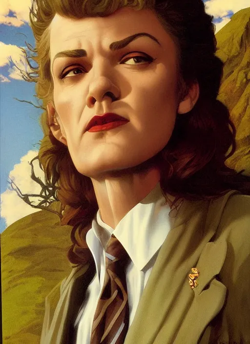 Image similar to twin peaks poster art, portrait of talyor swift by michael whelan, rossetti bouguereau, robert mcginnis, leyendecker