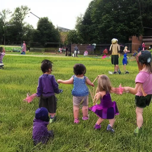 harvesting energy from a field of toddlers and babies, | Stable ...