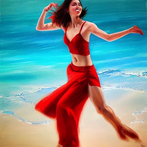 Prompt: semi realistic portrait Salsa Dancing inside a clear blue ocean water by AquaSixio, Stanley Artgerm Lau, Gesture draw, Salsa Social Dance, couple, Salsa tricks, WLOP, Rossdraws, Gesture draw, James Jean, Andrei Riabovitchev, Marc Simonetti, and Sakimichan, trending on artstation