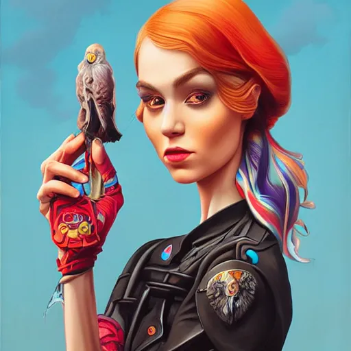 Prompt: Stockholm city portrait, Pixar style, by Tristan Eaton Stanley Artgerm and Tom Bagshaw.