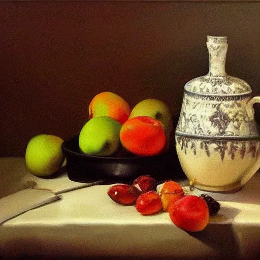 Image similar to still life painting by David Brown, matte, high detailed, realistic