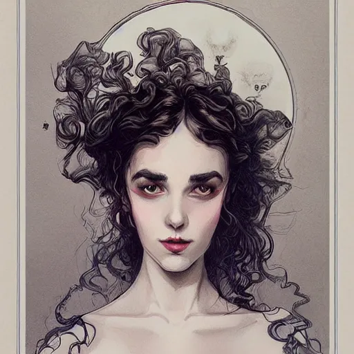 Image similar to a highly detailed beautiful portrait in the style of charles dana gibson and in the style of peter mohrbacher.