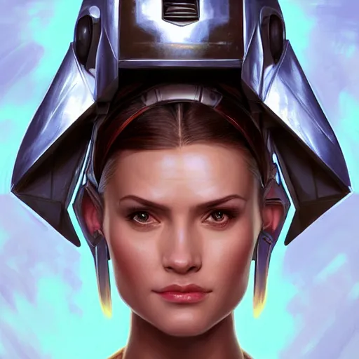 Prompt: head and shoulders portrait of a pretty female jedi knight. x wing helmet. elegant, highly detailed, digital painting, artstation, concept art, symmetry, smooth, sharp focus, illustration, art by artgerm and rutkowski and mucha by theodore ralli and nasreddine dinet and anders zorn and nikolay makovsky and edwin long