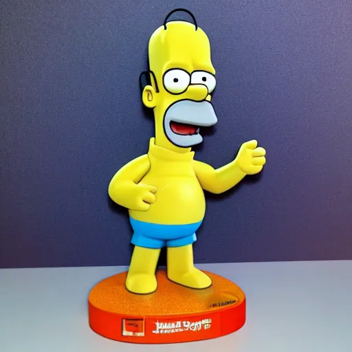 Prompt: Homer Simpson as a bobblehead