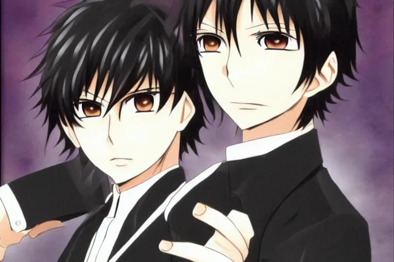 Image similar to kyoya hibari, short black hair, katekyo hitman reborn