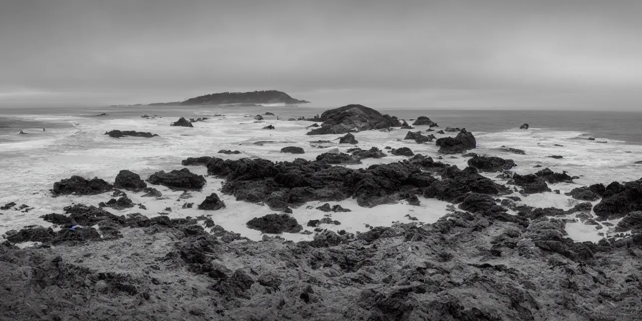 Image similar to wide angle shot, northern california coast beach